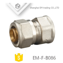 EM-F-B086 Adaptador para rosca fêmea de latão cromado adaptador de compressão
